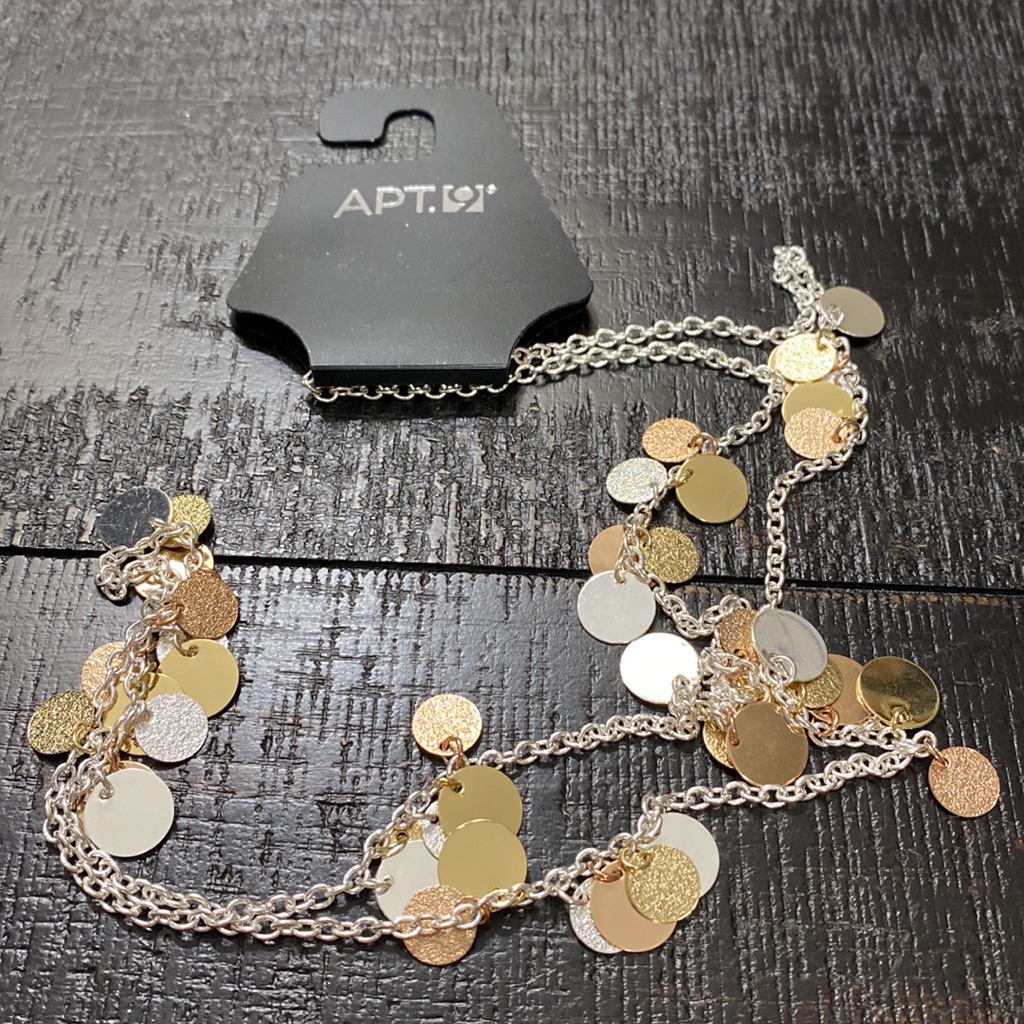 Nwt Multi Color Long Necklace With Discs 11$